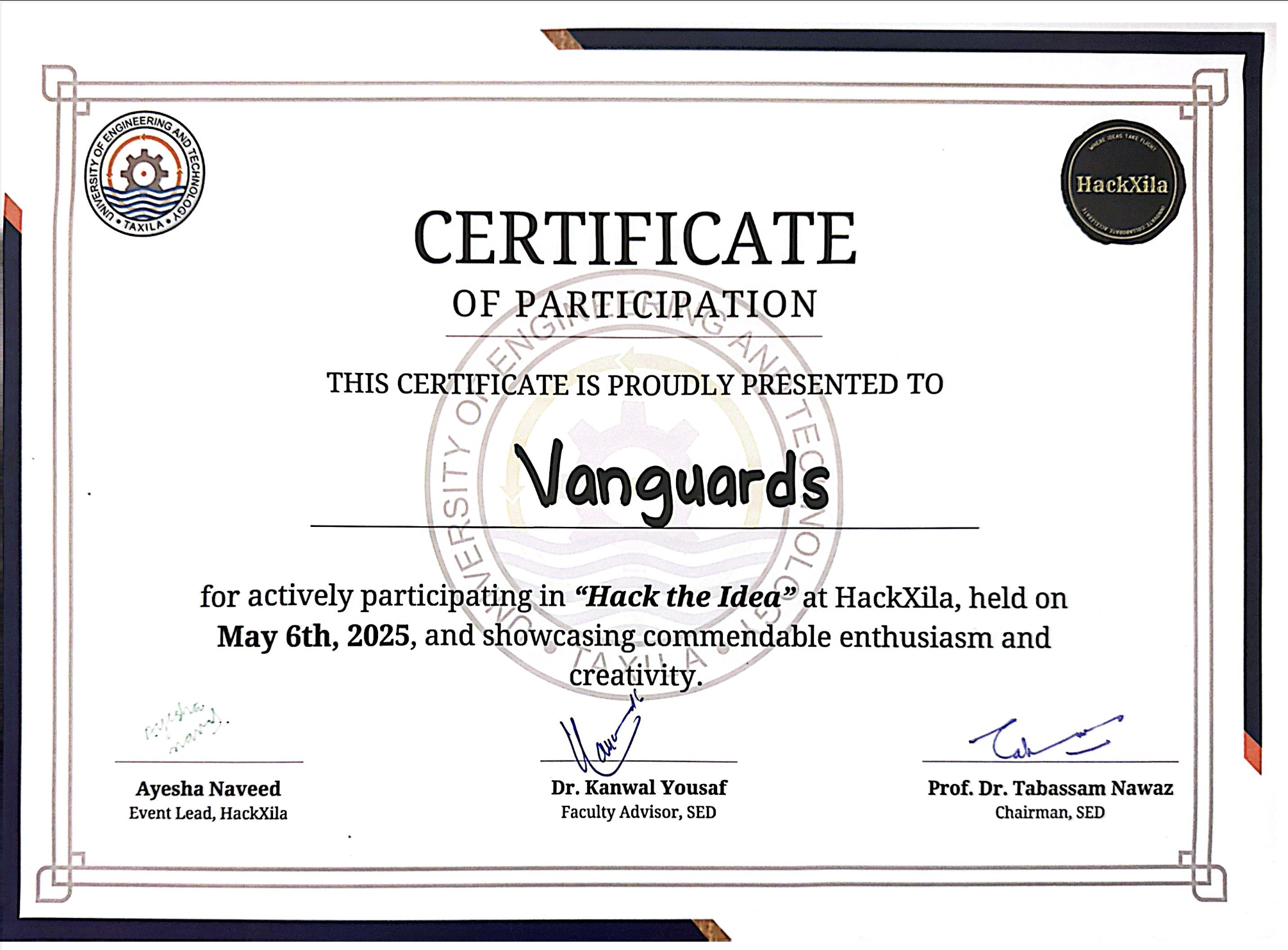 Hack the Idea UET University