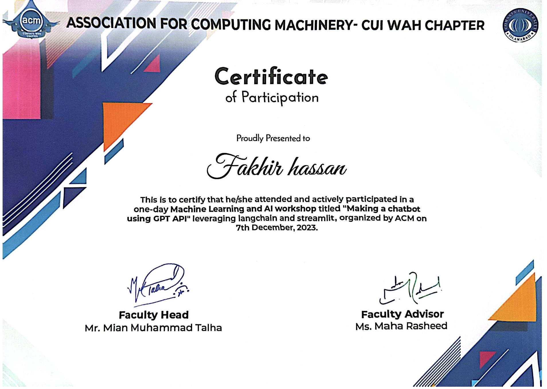 ACM Chatbot Workshop